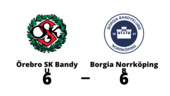 Oavgjort för Borgia Norrköping B på bortaplan mot Örebro SK Bandy U