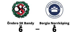 Oavgjort för Borgia Norrköping B på bortaplan mot Örebro SK Bandy U