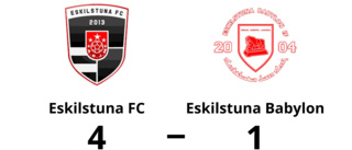 Stark seger för Eskilstuna FC i toppmatchen mot Eskilstuna Babylon
