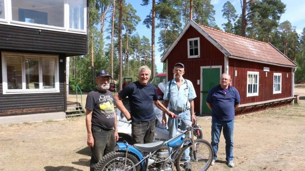 Jap–Conny Karlsson, Sven-Erik Svensson, Frank Nyström och Edgar Holder ser fram mot Jumbo Run och Speedwayens dag.