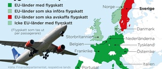 Så ser flygskatten ut i Europa