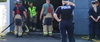 Brand bröt ut i garage        