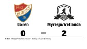 Myresjö/Vetlanda tog rättvis seger mot Boren