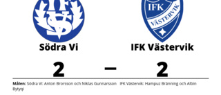 Södra Vi fixade kryss hemma mot IFK Västervik