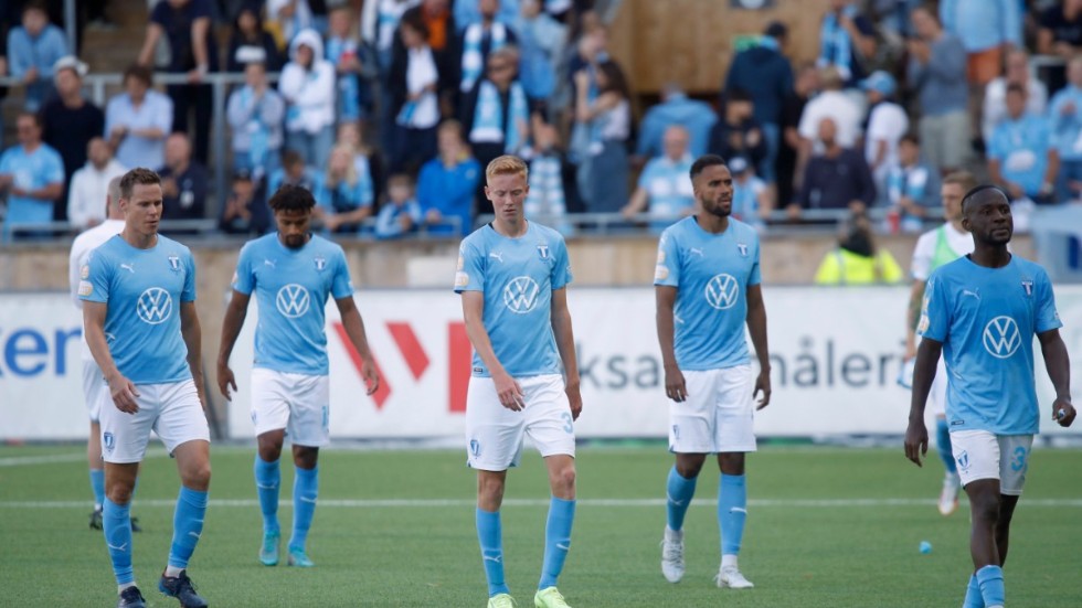 Besvikelse i Malmö FF efter förlust borta mot Sirius med 1–2.
