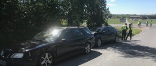Två bilar i krock i Flodafors
