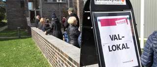 Ringlande kö på valdagen: "Det är ens plikt att rösta"