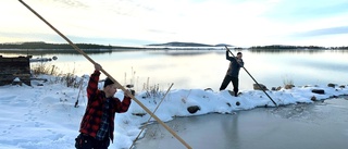 Läsarbilden: Vinterfiske med nät i Varsevareby