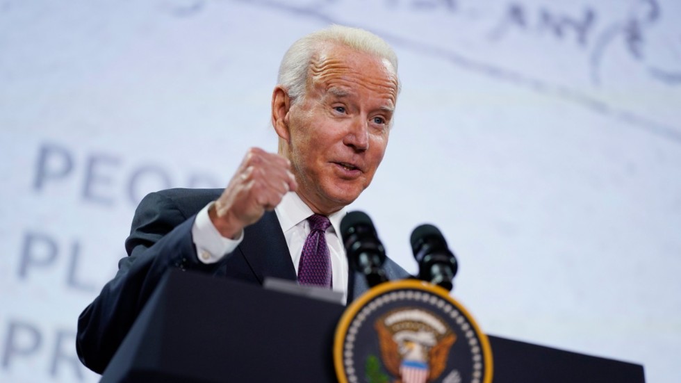 USA:s president Joe Biden höll en presskonferens på söndagskvällen efter att G20-mötet i Rom avslutats.