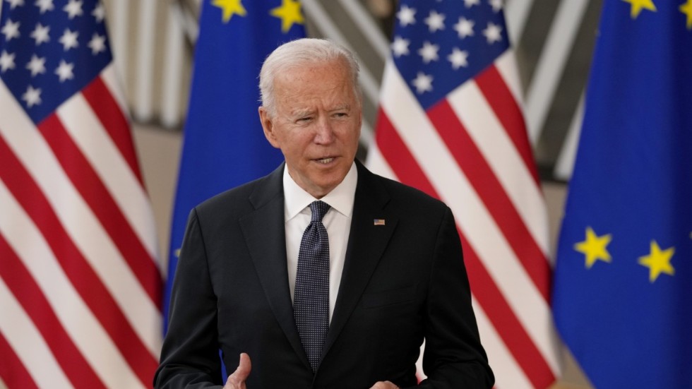 Amerika är tillbaka, fastslår USA:s president Joe Biden på besök i Bryssel.