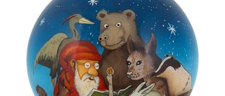 Jan Lööf målar årets julkula