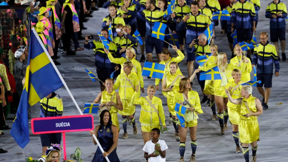 Simmaren Therese Alshammar var svensk fanbärare i Rio 2016. Arkivbild.