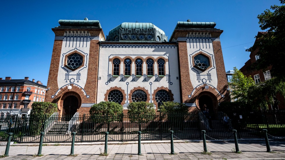 Den vackra synagogan i Malmö. Den internationella konferensen om Förintelsen och antisemitism hålls i staden nästa månad. Arkivbild.