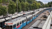 Alla spårvagnar i Göteborg stoppade i timmar
