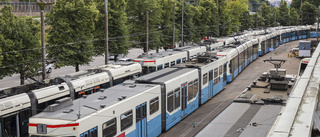 Alla spårvagnar i Göteborg stoppade i timmar