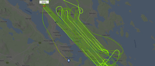 Därför flyger ett flygplan fram och tillbaka över Luleå