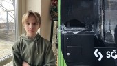 Neo, 13, skulle till skolan med bussen – då krossades rutan där han satt: "Läskigt"