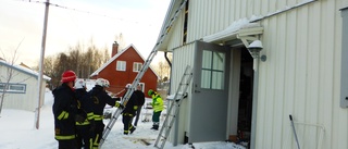 Brand i byggnad i Skelleftehamn