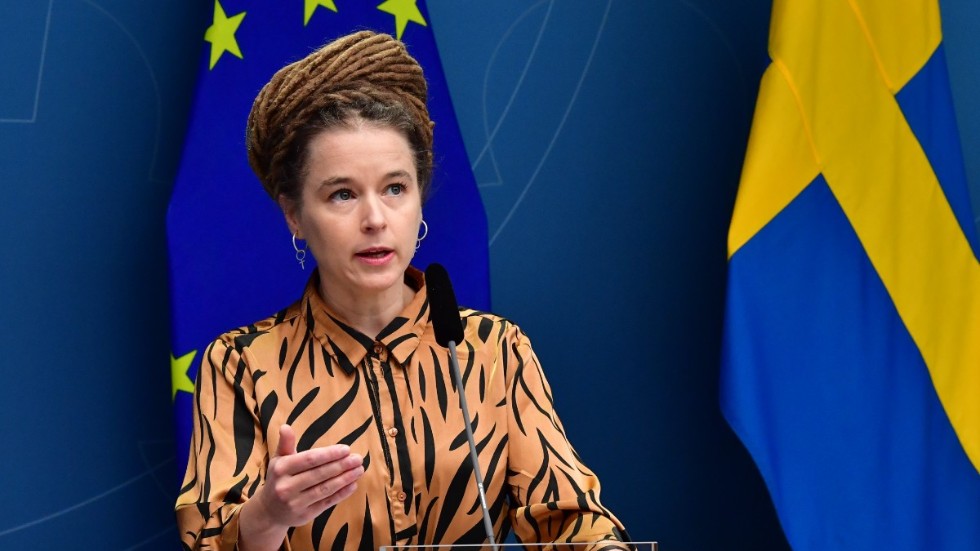 Amanda Lind (MP), avgående kultur- och idrottsminister. Arkivbild.