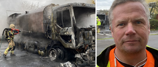 Lastbilsförarens ord om jättebranden: "Det var helt sinnessjukt"