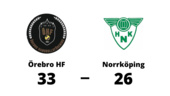 Två poäng för Örebro HF hemma mot Norrköping