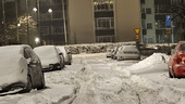 Snö och vind ledde till kaos i morgontrafiken
