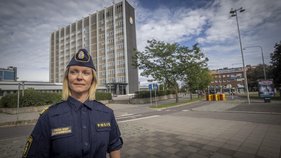 Lokalpolisområdeschef Frida Braf förstår Norrköpingsbornas oro.