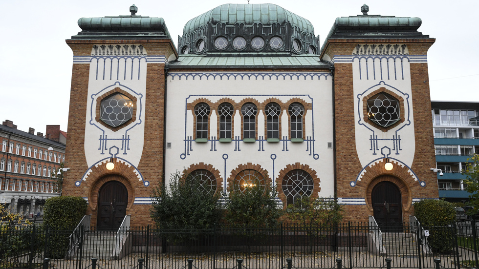 Synagogan i Malmö har vid flera tidigare tillfällen vandaliserats och utsatts för hot. Arkivbild.