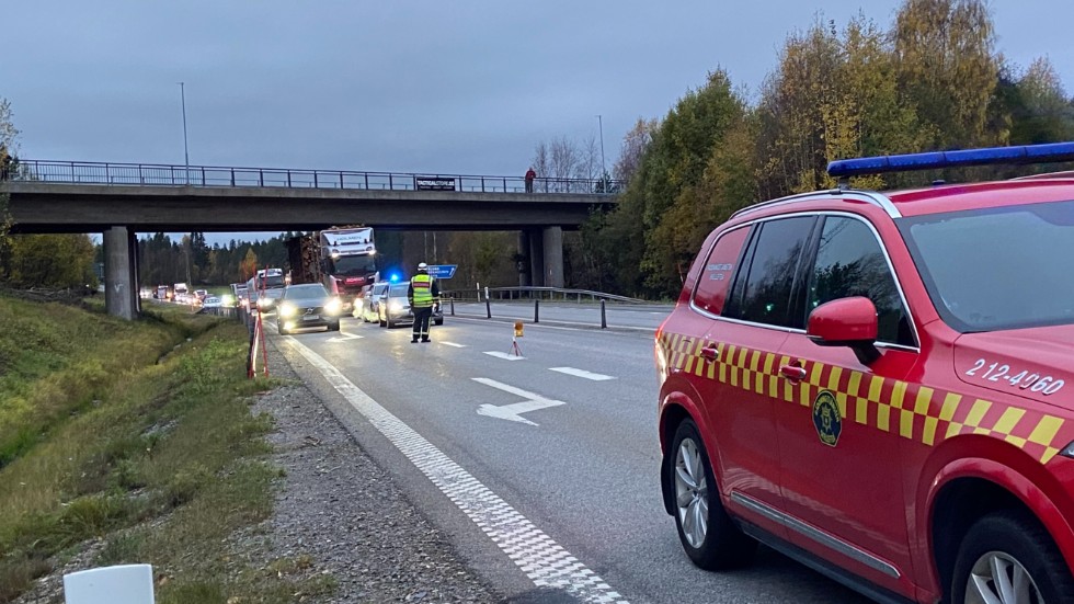 En Person Till Sjukhus Efter Trafikolycka På E4