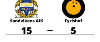 Fyrishof föll tungt mot Sandvikens AIK