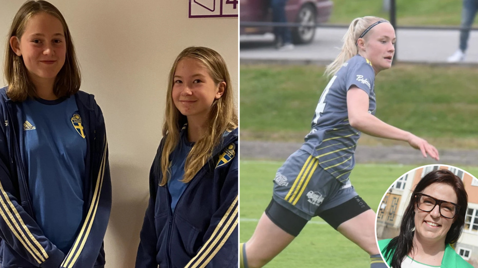 Agnes Karlsson, Jonna Eriksson och Tyra Andersson får beröm av sin tidigare tränare Josephine Svensson.