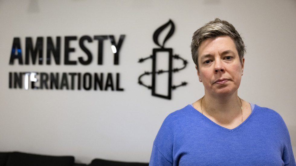 Anna Johansson, generalsekreterare i Amnesty Internationals organisation i Sverige.