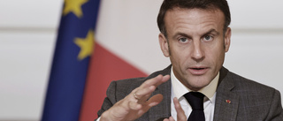 Macron uppmanar Israel att sluta bomba civila