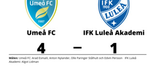 Algot Lidman målskytt - men IFK Luleå Akademi föll