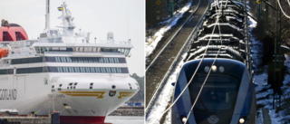 Passagerare fast i pendeltåget – missade färjan till Gotland