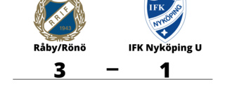 Förlust med 1-3 för IFK Nyköping U mot Råby/Rönö