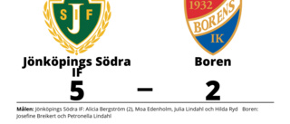 Mål av Josefine Breikert och Petronella Lindahl räckte inte för Boren