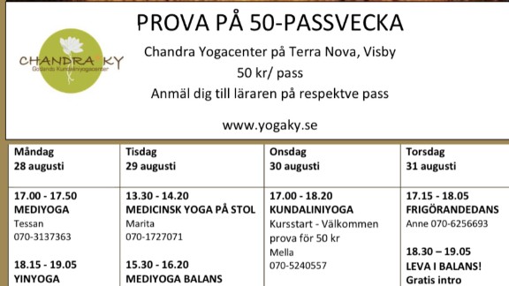 Prova På 50-passvecka