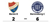 Förlust med 2-6 för Boren B mot Borensberg C