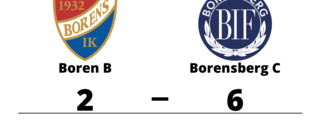 Förlust med 2-6 för Boren B mot Borensberg C