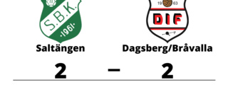 Oavgjort för Dagsberg/Bråvalla mot Saltängen på bortaplan