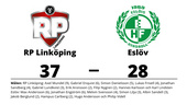 RP Linköping segrare hemma mot Eslöv
