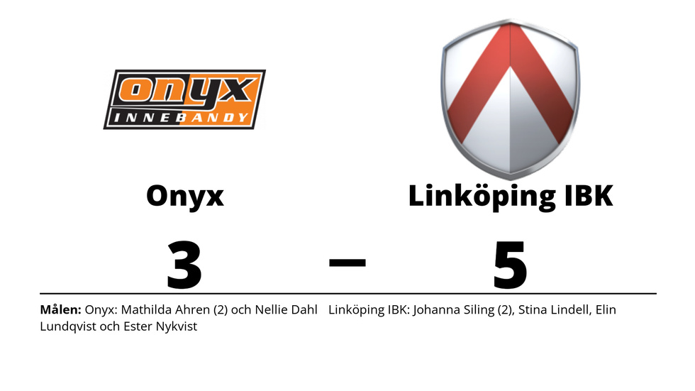 Onyx IBS D1 förlorade mot Linköping IBK Ungdom