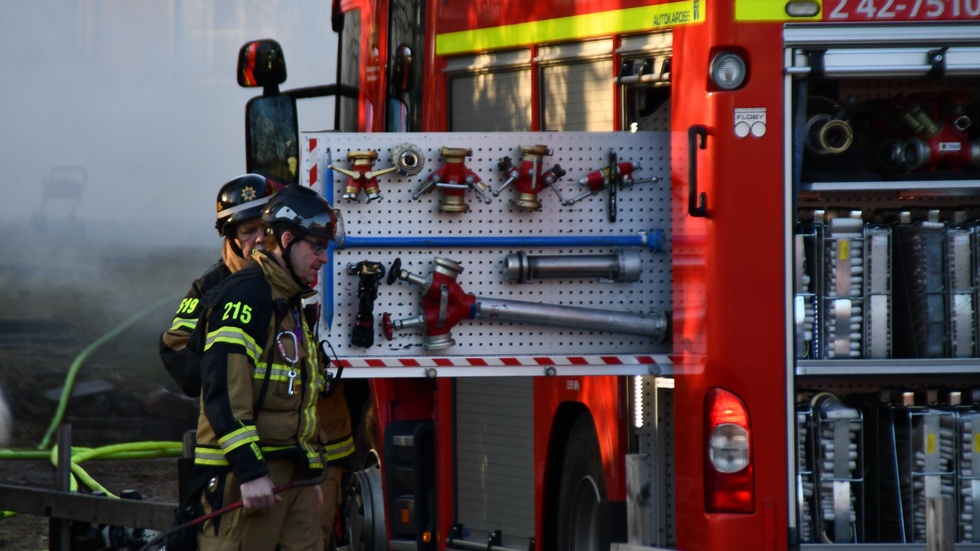 Fire engines have been to Rönnskärsverken. Archive image.