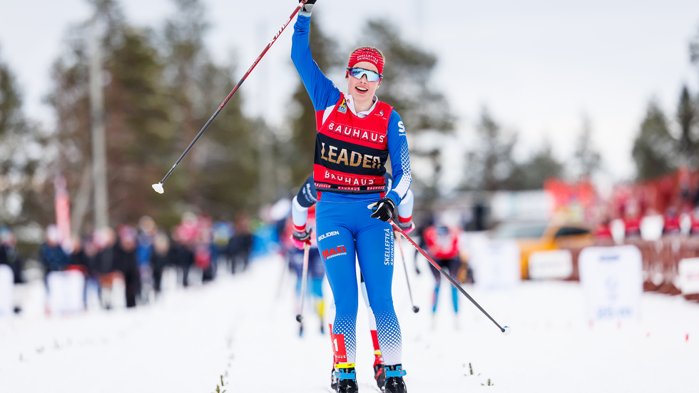 Evelina Crüsell won the sprint in Sollefteå, which gave her an insurmountable lead.