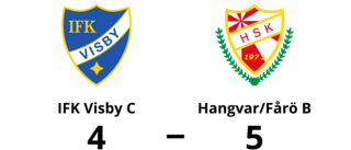 Hangvar/Fårö B vann efter kanonstart mot IFK Visby C