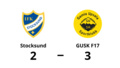 Tuff match slutade med seger för GUSK F17 mot Stocksund