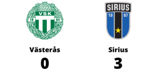 Seger med 3-0 för Sirius mot Västerås