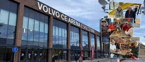 Första matchen i "nya arenan" – vi vimlade med publiken i Volvo