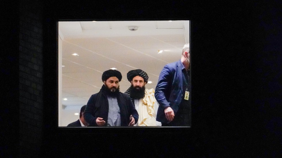 Talibanernas representanter checkade på lördagen in på Soria Moria hotell i Oslo.